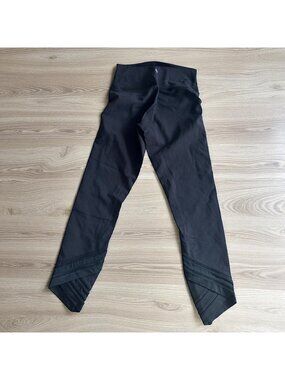 LULULEMON Black Cropped Panel Leggings Size 6